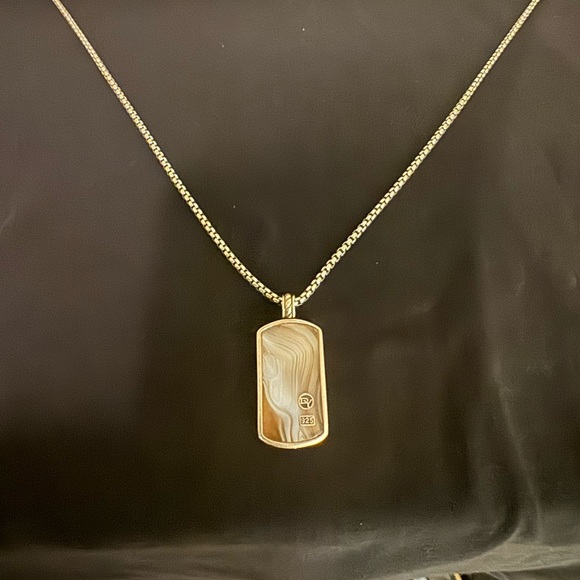 ⚡️David Yurman 22’ inch Rare Dog Tag Necklace - Picture 6 of 7